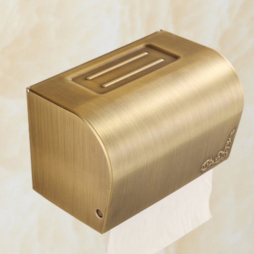 Price comparison product image PEIWENIN-Bathroom toilet toilet paper box copper antique toilet grass paper box toilet paper towel rack tissue box washroom roll paper box European