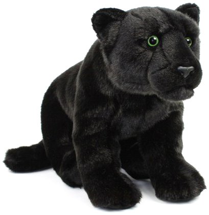 Preisvergleich Produktbild WWF Plüsch Kollektion WWF12697 - Plüschfigur Panther 40 cm, Plüschtiere