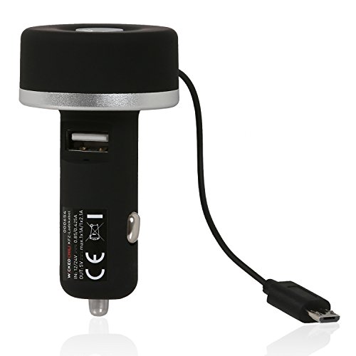 Wicked Chili T-Bone DUAL KFZ Ladegerät mit ausziehbarem micro USB Kabel für Samsung Geräte und USB Fast-Port für Apple Geräte (Kabellänge ca. 65 cm, micro USB: 1A / USB-A Port: 3.1 A) - 6