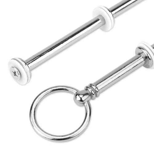 5 Set silberfarbe rund Motive mini Metallstange Mittellochausstech 2 bis 3 Etage Etagere für Hochzeitstorte Tortenständer Tortenhalter Torten - 6