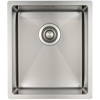 Edelstahl Küchenspüle/ Spülbecken MIZZO Linea 34-40 Flächenbündig