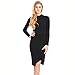 Produktbild Eliacher Frauen Crewneck Longsleeve Bodycon Knit Dress 6726 (XL)