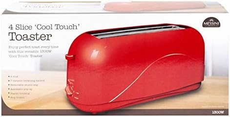 4 Slice Cool Touch Toaster (Red)