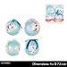 Produktbild Disney 800820 Weihnachtskugeln Olaf, Mehrfarbig, 4 Stück