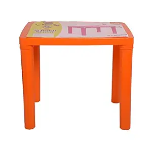 Cello Scholar Well Finished Two Seat Senior Study/Play Table for Kids from 3-10 Years(Plastic , Polypropylene ,Orange)