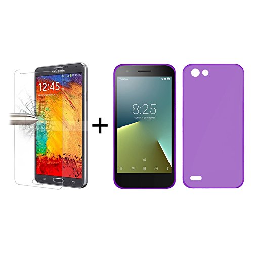 TBOC Pack Funda de Gel TPU Morada Protector Pantalla Vidrio Templado para Vodafone Smart E8 5 0 pulgadas Funda de Silicona Ultrafina y Flexible Protector de pantalla Resistente a Golpes Ca das y Ara azos reviews TBOC Pack Funda de Gel TPU Morada Protector Pantalla Vidrio Templado para Vodafone Smart E8 5 0 pulgadas Funda de Silicona Ultrafina y Flexible Protector de pantalla Resistente a Golpes Ca das y Ara azos