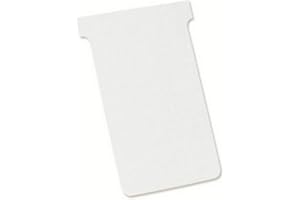 Nobo, Lot de 100 fiches T pour planning, Indice 3, Blanc, 2203002