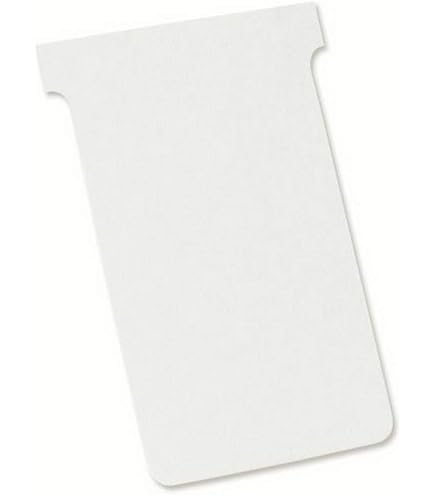 Nobo - Lot De 20 Feuilles De Fiches T Imprimables - Format A4, Indice 3, Prédécoupées - Couleur Blanc - Compatible Toutes Imprimantes
