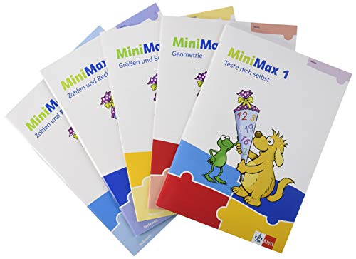 MiniMax 1: Schülerpaket (5 Hefte: Zahlen und Rechnen A, Zahlen und Rechnen B, Größen und Sachrechnen, Geometrie, Teste-dich-selbst, Beilage) - Verbrauchsmaterial Klasse 1 (MiniMax. Ausgabe ab 2019)