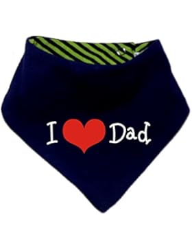 mitwachsendes Baby - und Kinder Wende - Halstuch I love dad / in 7 Designs / Größen 0-36 Monate