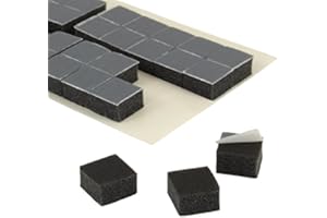 KLEBESHOP24 Lot de 20 pastilles adhésives 3D - Double face - Anthracite - 10 x 10 x 6 mm d'épaisseur - Quantité au choix