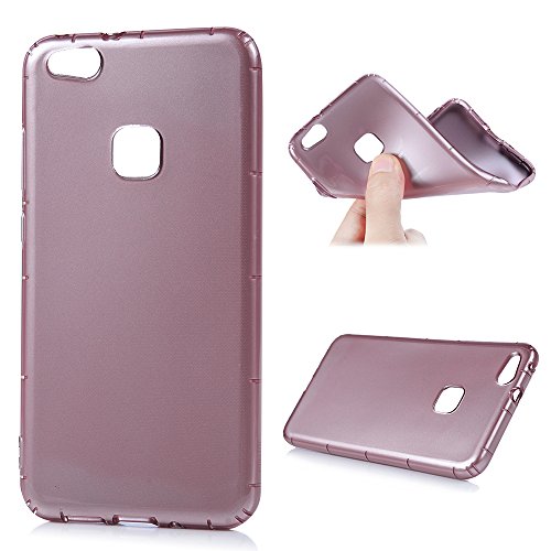 Huawei P10 Lite Silikon Case Huawei P10 Lite Handyhülle YOKIRIN Premium Relief Flexible TPU Silikon Case Schutzhülle Weich Cover Handytasche Etui Handycase Slim Fit Rutschfest Kratzfest Silikonhülle Lila