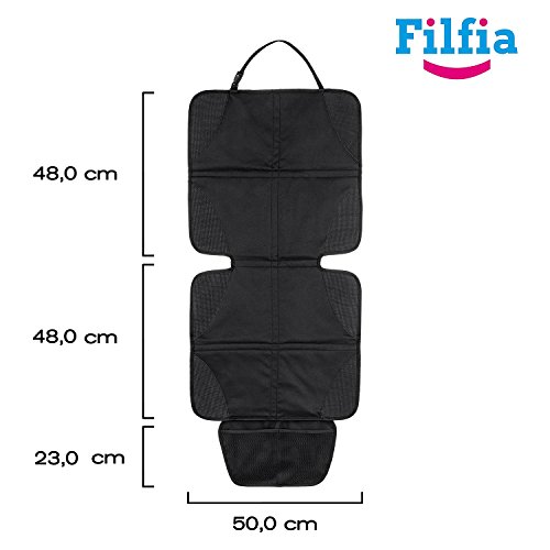 Filfia Kindersitzunterlage, 2er Pack, schwarz - 7