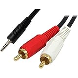 Cable-Core 3.5mm Jack to 2 x RCA Phono Stereo Audio Cable 3m Lead
