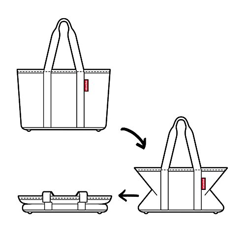 Reisenthel BV4044 Mini Maxi Basket klappbarer Einkaufskorb 30 L, Polyester, spots navy, 29 x 47 x 30 cm - 6