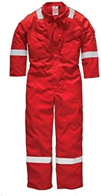 New Dickies WD5407 Flame Retardant Firechief High Visibility Daletec Lightweight Coverall Overall Boilersuit Regular 32'' Leg