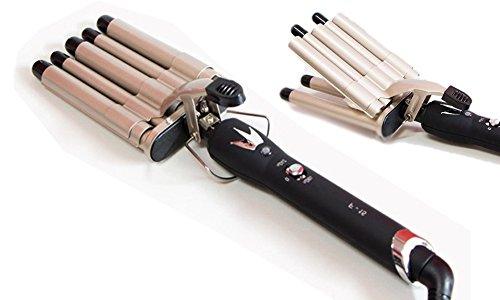 Piastra PENTA-FERRO per capelli a onde 5 tubi rivestimento ceramica 45 W. MWS