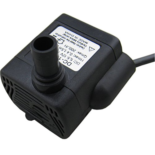 Yeeco 200L / H Max1.5M DC 5.5-12V 6V 9V 12V Wasserpumpe Elektro Brushless Mini-Tauchmotorpumpen für Aquarium Fish Fountain Garden House Wasser Hydroponic - 6