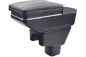 SYJY-SHOP Car Armrest Box Double Layer Consoles Storage For SUZUKI SX4 Accessories Armrest Box 2006 2007 2008 2009 2010 2011 2012 2013 2014 2015 2016 2017 2018 Central Armrest Box Cover Soft Leather