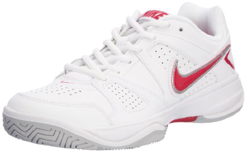 NIKE City Court VII Ladies Tennis Shoes, White/Pink, UK5