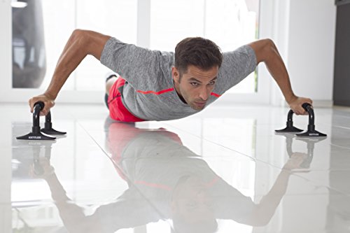 Kettler Liegestützgriff – Farbe: Schwarz – Zwei Griffe für Liegestütze Stand Bar – gelenkschonende Push-Up-Griffe für gesunde Übungen – Artikelnummer: 07371-540 - 2