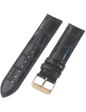 Daniel Wellington Unisex Zubehör Andere Bänder Uhrenband Leder Schwarz DW00200014