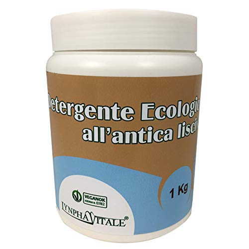 Detergente Ecologico all'Antica Lisciva - Detersivo in Polvere per Lavatrice, Bucato a Mano e Pavimenti - Ideale Anche per Piatti e Pentole - Prodotto da Laboratori Artigianali Italiani - 1000 gr