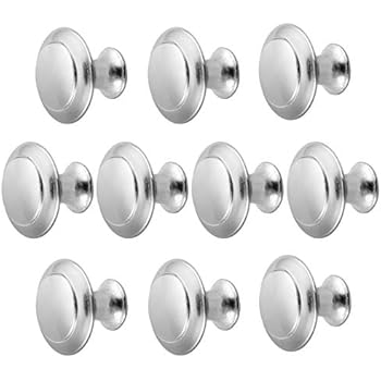 10 Stück Möbelknöpfe Stangengriff Edelstahl Silbern Goldenwarm