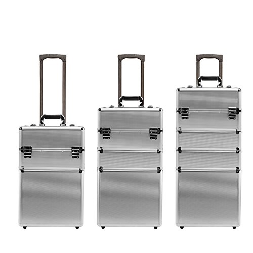 Yorbay Kosmetikkoffer Beautycase ALU Friseurkoffer Schminkkoffer Schmuckkoffer - 6