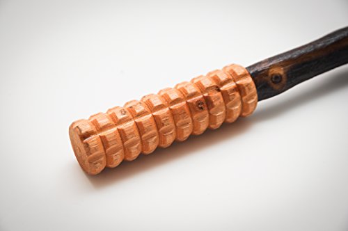Massage Haken Massagestab zur Selbstmassage für Rücken, Schulter, Nacken, Haken aus Holz, Behandlung Triggerpunkt und Faszien Hilfsmittel gegen Verspannungen und Nacken Schmerzen - 8