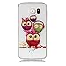 Produktbild Samsung Galaxy S6 Hülle, Chreey Glatt Transparent Schutzhülle 3D Druck Öl Glanz Relief Muster Crystal Klar Handyhülle Ultra Slim Weich TPU Silikon Case Cover Skin Kratzfeste [Vier Eulen]