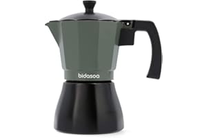 Bidasoa VERA - Cafetera verde Aluminio 6 Tazas