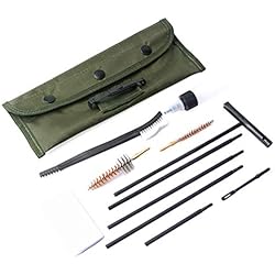 HEITIGN 11 Pcs/Set Kit De Nettoyage De Fusil pour Carabine, Outils De Nettoyage pour Pistolet De Nettoyage De Brosse en Nylon pour Tige De Nettoyage, pour Les .22LR.223.257