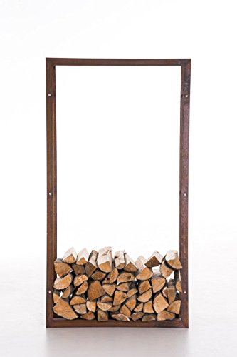 CLP Exklusiver Kaminholzständer KERI V2 aus Metall, B-Ware, bis zu 8 Größen und 2 Farben wählbar rost, 40 x 25 x 100 cm - 2
