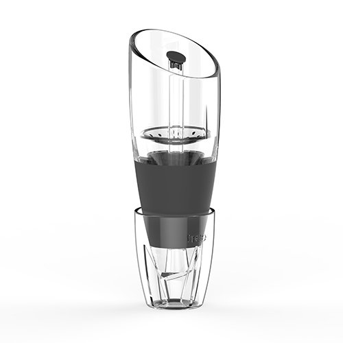 True 2973 Aereo Wine Aerator, Black and Clear, 1