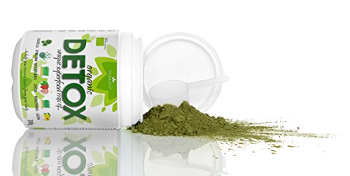 6in1 DETOX SUPERFOOD MIX 300g | Zertifiziert aus biologischem Anbau, Chlorella, Spirulina, Weizengras, Gerstengras, Lucuma & Kakaopulver | Komplett natürliches Detox-Nahrungsergänzungsmittel |Einzigartige Mischung mit 6 Zutaten |KEINE Zusatzstoffe |30 Tage Behandlung | Jetzt nur €0.66 pro Portion | BIOKRÄFTE® - 5