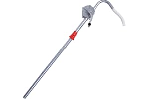 Estink Oil Barrel Pump, Aluminum Alloy 29L/min Rotary Hand Crank Rotary Drum Pump Fuel Transfer Pump for Petrol Diesel Fuel Garage Hand Drum Barrel Pump Tool