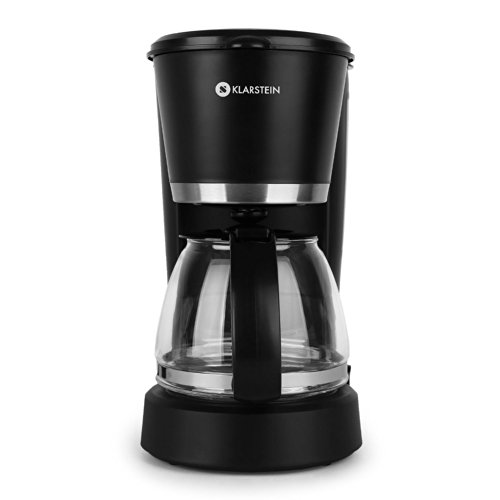 Klarstein Minibarista • Kaffeemaschine • Filterkaffeemaschine • 550 Watt • Warmhalteplatte • 0,6 Liter Glaskanne • bis zu 6 Tassen • Permanentfilter • Wasserstandsanzeige • Portionierlöffel • schwarz - 3
