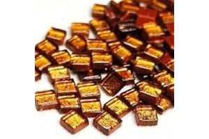 HOBBY ISLAND MOSAICS Craft Mosaic Tiles - 10mm - 50g Foil - Copper