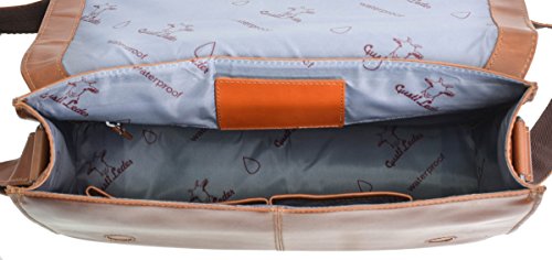 Gusti Leder studio  Pharell  gro  e elegante Laptoptasche 13  Notebook Tasche Arbeitstasche Wasserfester Innenstoff Lehrertasche Aktentasche Businesst