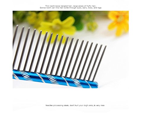 Winstory-Dog-Comb-Metal-Pet-Cat-Dog-Grooming-Comb-Rounded-Spine-16cm-Random-One