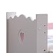 YJBE Loft Bed With Stairs and Drawer Storage Toddler Furniture Princess or Captain (Pink Princess)