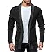 Produktbild Binggong Herren Shirt, Herren Jacke Slim Business Hochzeit Casual Watch Lights / Nicht-Eisen Bambusfaser Herren Solid Color Pocket Cardigan Jacke Pullover