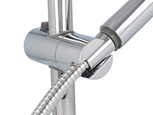 tecuro Universal – Gleiter Schieber Brausehalter für Wandstange 20,5 mm - 2