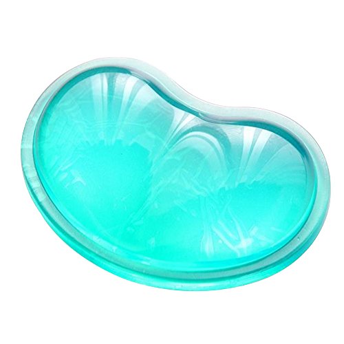 Preisvergleich Produktbild Weichen Silikon Maus Handgelenkauflage, Cuitan Kristall Gel Anti-Müdigkeit Handballenauflage Handauflage Handgelenkstütze Handgelenk Rest Unterstützung für Laptops, Notebooks, Computer Mäuse Pad - Grün