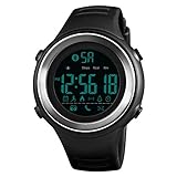 WATCH GYQ@ Intelligente Erinnerungsschrittuhr der elektronischen Uhr der Sportart,White