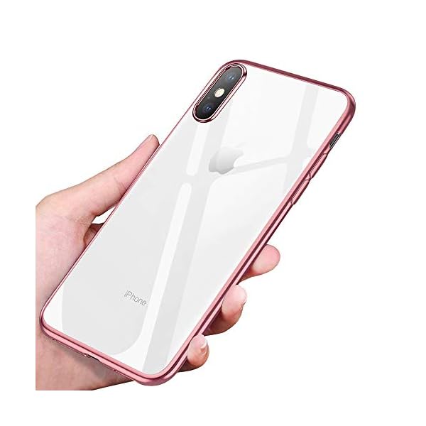 phixilin iPhone XS Max Hülle Crystal Handyhülle iPhone XS Max Silikon SchutzHülle Ultra Dünn Stoßfest Anti-Scratch TPU Bumper Case für iPhone XS Max Case Cover