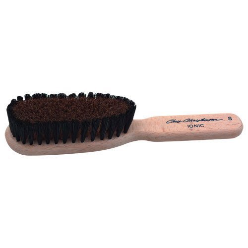 Chris Christensen Boar Dog Brush, Groom Like a Professional, Ionic Series, Brass Bristles, Positive Ionic Charge Pulls Debris and Dander, Small