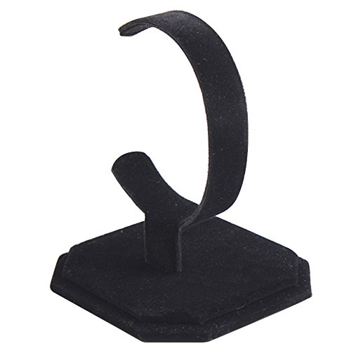 3 Stück C-Type Schwarzem Samt Watch Armband Display Stand Halter Organizer - 2