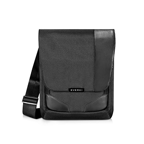 Everki Venue XL – Premium RFID Mini Messenger für iPad Pro 12 Zoll / Surface Pro / MacBook 12 Zoll / Tablet bis 13 Zoll mit durchdachtem Fächer-Konzept und weiteren hochwertigen Funktionen, Schwarz - 2